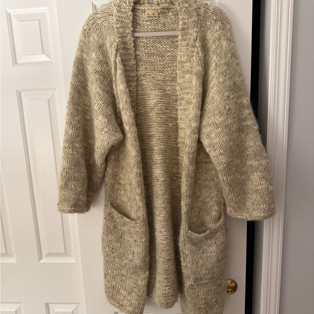 Vintage Liz Claiborne Wool Cardigan Size L